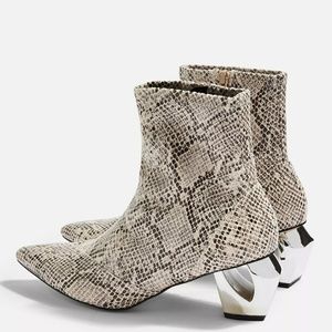 Snake Print Boots